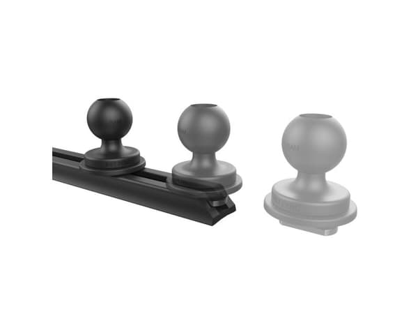 RAM Mounts RAP-TRACK-DR-3U, Composite, Sort