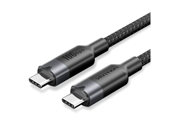 Kabel USB-C do USB-C Vention USB 3.2 5A 10Gbps 1m czarny