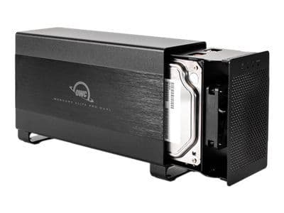 OWC Mercury Elite Pro Dual - Hårddiskarray - 2 fack (SATA-600) - Thunderbolt 2, USB 3.1 (extern)
