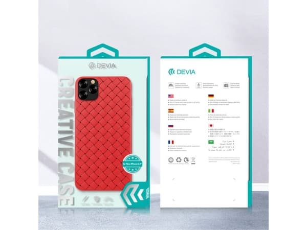 Devia Woven Pattern Design, Suojus, Apple, iPhone 11 Pro, 14,7 cm (5.8"), Musta