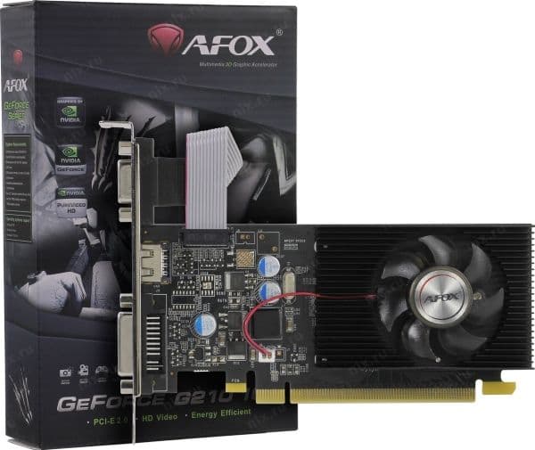 AFOX - Grafikkort låg profil - D-Sub, HDMI