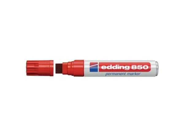 Edding 850 permanent märkpenna kantig, röd