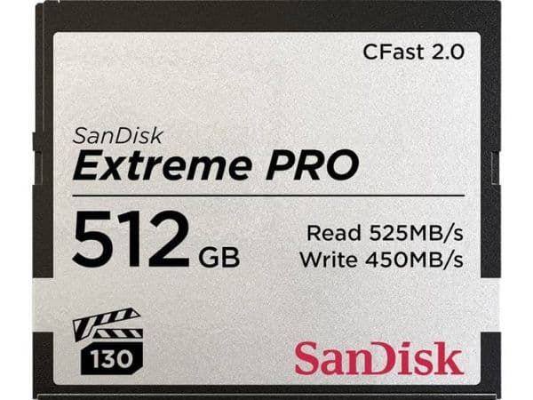 SanDisk Extreme Pro - Flash-minneskort - 512 GB - CFast 2.0