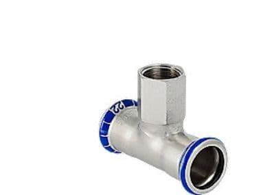 T-stycke 88,9-3/4'' - 88,9 mm m/m Mapress rostfri