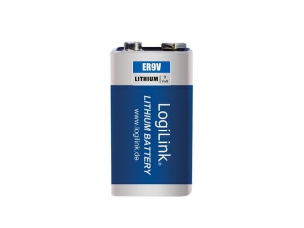 LogiLink ER9VLIB, Engangsbatteri, 9V, Lithium, 10,8 V, 1 stk, 1200 mAh
