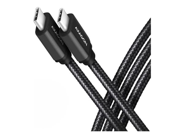 Axagon BUCM3-CM20AB, 2 m, USB C, USB C, USB 3.2 Gen 1 (3.1 Gen 1), 5 Gbit/sek., Sort