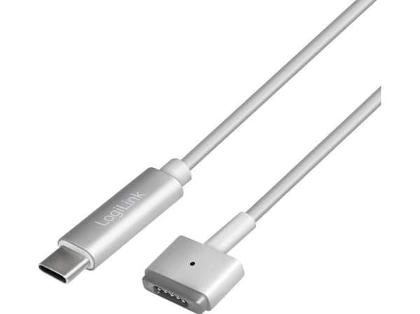 LogiLink PA0226, 1,8 m, USB C, MagSafe 2, Sølv