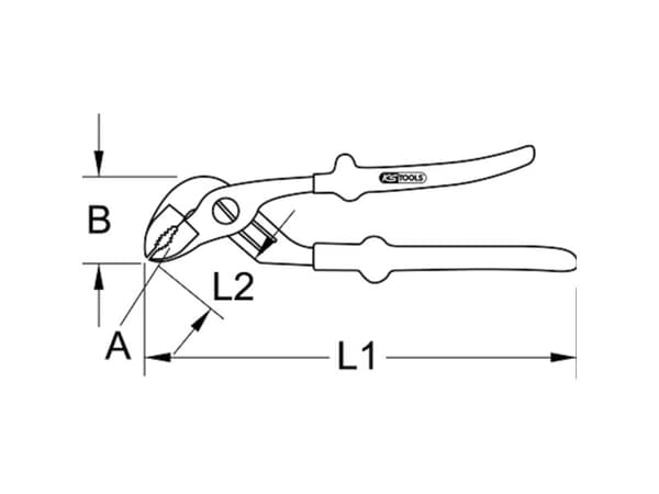 KS Tools 117.1207, Terästä, 1000 V, 260 mm