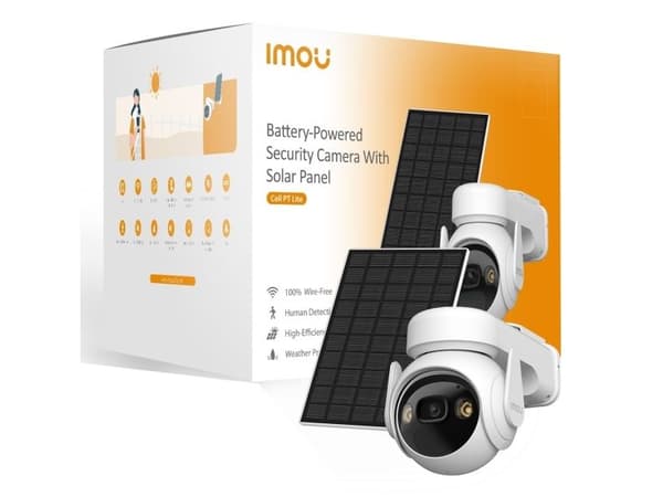 Imou Cell PT Lite Kit, IP-säkerhetskamera, Utomhus, Trådlös, Vägg, Vit, Turret