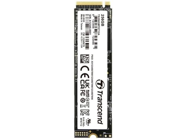 Transcend PCIe M.2 SSDs, 256 GB, M.2