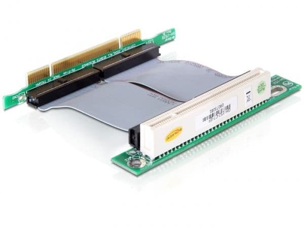 Delock Riser card PCI 32 Bit with flexible cable left insertion - Stigekort