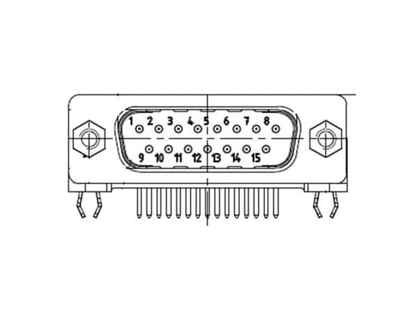 Molex D-SUB kontakt 37 poler loddepinner 1 stk 1731091909