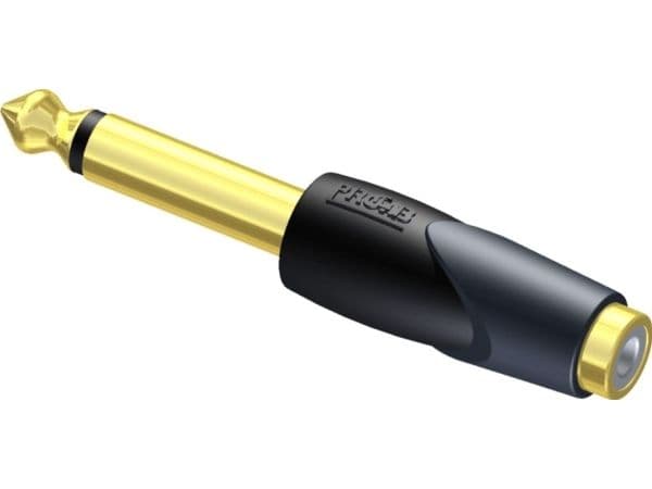 PROCAB CLP104, RCA, 6.3 mm, Black