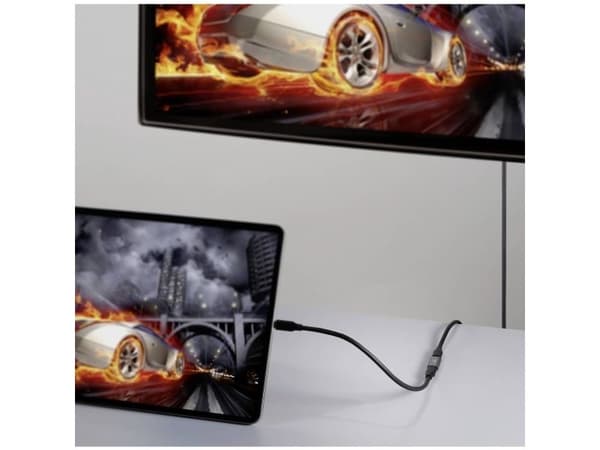 Renkforce RF-3795558, USB-C, USB-C, Harmaa