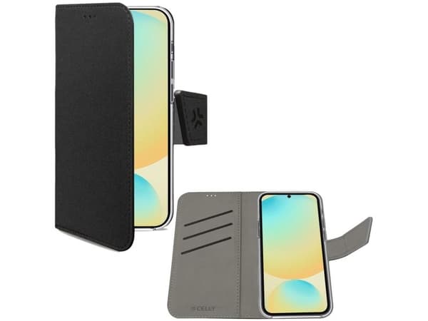 Wally Wallet Case Galaxy S24 FE Svart