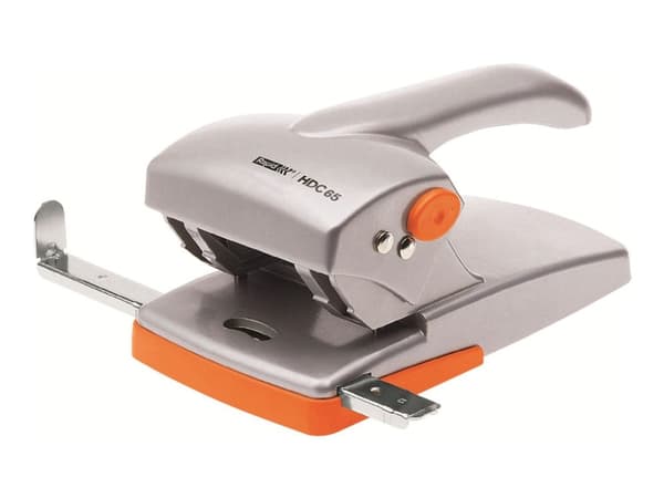 Rapid HDC65 - Hullstanser - robust - 65 ark - metall, ABS-plast - oransje/grå