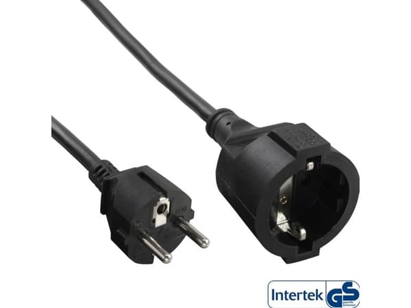 InLine 16400, 1 m, CEE7/7, CEE7/7, H05VV-F3G, 230 V