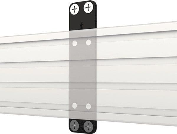 B-TECH System X - Monteringskomponent (rail mounting bracket) - svart - väggmonterbar