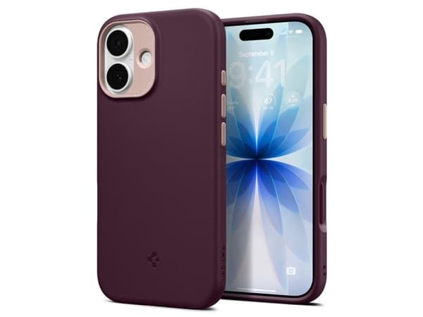 Spigen Nano Pop Mag MagSafe-etuiet til iPhone 17 - bordeaux