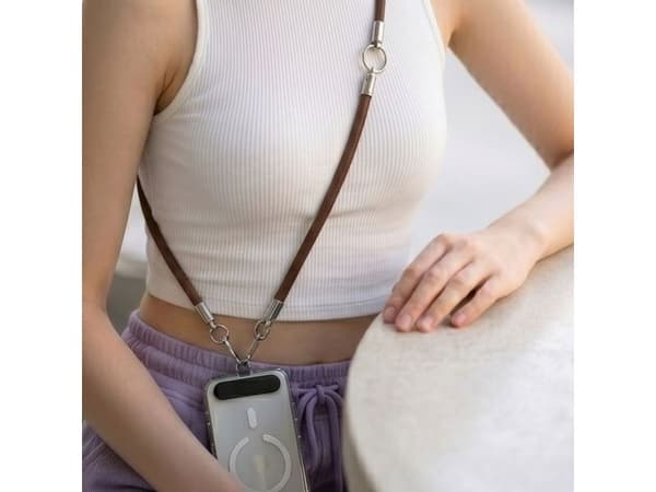 4kom.pl TECH-PROTECT C10S rope crossbody & wrist valnöt/titanium