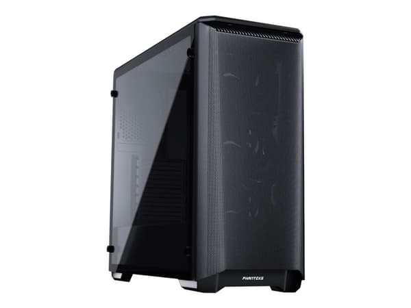Phanteks Eclipse P400A - Tower - ATX - sidepanel med vindu (herdet glass) - ingen strømforsyning - svart - USB/lyd
