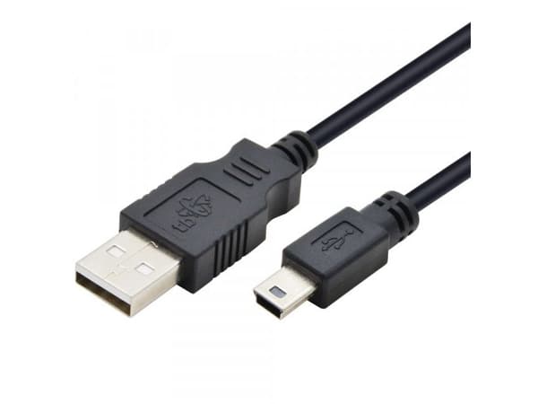 USB - Mini USB-kabel 1,8 m svart