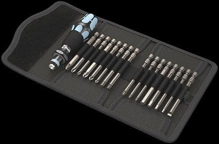 Wera Kraftform Kompakt 60 - Screwdriver handle with bit set - i belt pouch