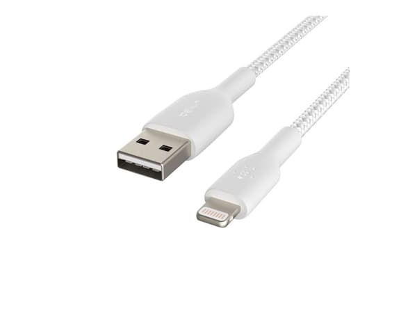 Belkin BoostCharge - Lightning-kabel - Lightning hann til USB hann - 1 m - hvit