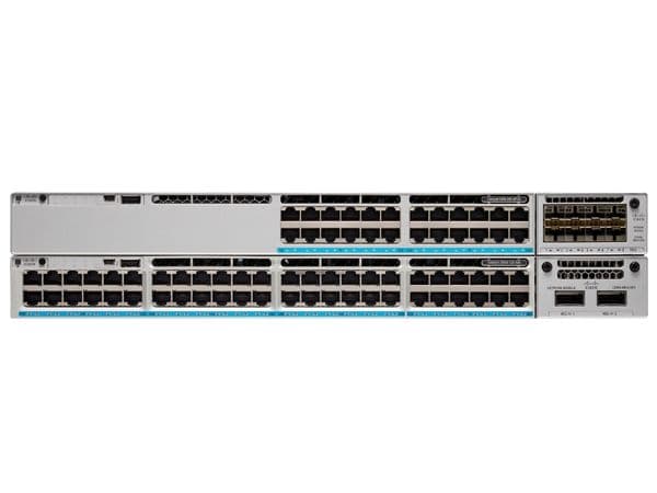 Cisco Catalyst C9300-48S-E, Hallittu, L2/L3, Täysin kaksipuolinen, Telineasennus