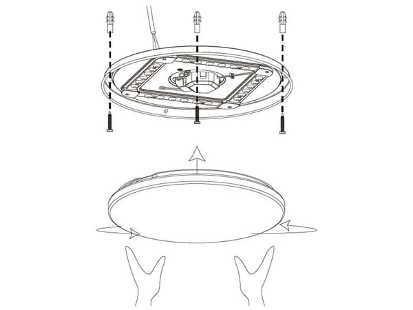 EGLO MARUNELLA taklampe hvit/sort