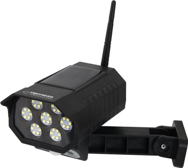 ESPERANZA solcellelampe dummy overvåkningskamera PHANTOM
