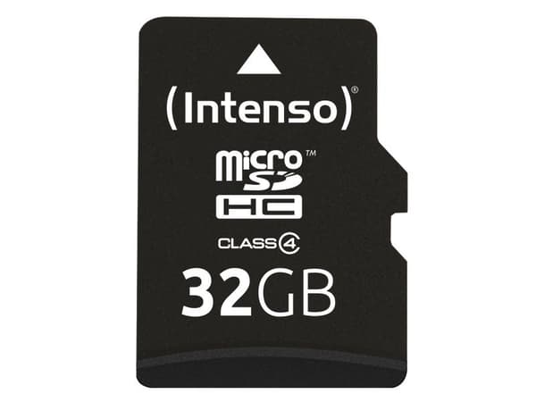 Intenso - Flashminnekort (microSDHC til SD-adapter inkludert) - 32 GB - Class 4 - microSDHC