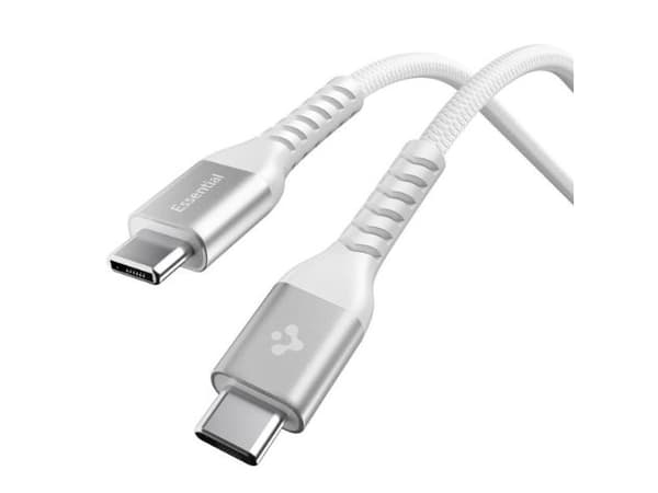 Spigen EB10010CCA Essential, 1 m, USB C, USB C, USB 2.0, 0,48 Gbit/s, Hvit