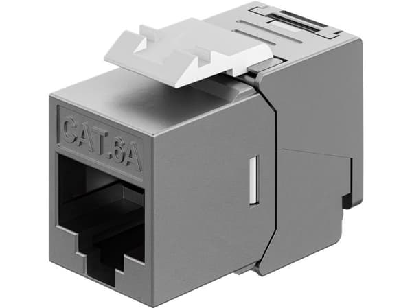 Keystone-modul RJ45 CAT 6A, STP, slim & short, Ea