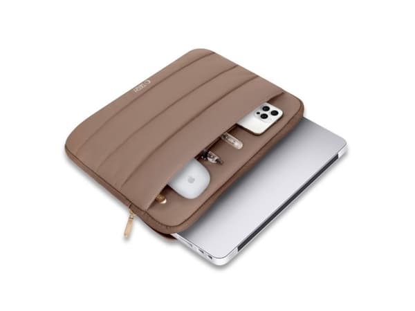 Tech-Protett fluffy laptopbag 15-16 - brun