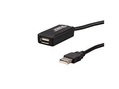 e+p CC 508/10, 10 m, USB A, USB A, USB 2.0, Hankjønn/hunkjønn, Sort