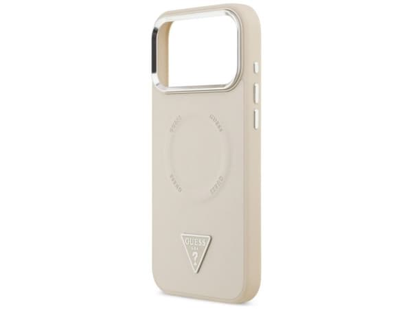 Guess Triangle Logo MagSafe-etuiet til iPhone 17 Pro - beige