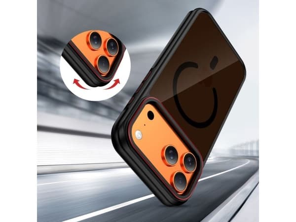 Tech-Protect MagHybrid MagSafe Case for iPhone 17 Pro Max - Black and Red