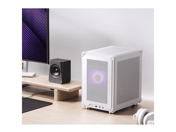 Jonsbo C6 mATX-chassi - vit