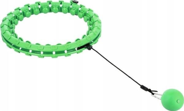 HMS hula hoop med utskott och vikter HHW01 grön