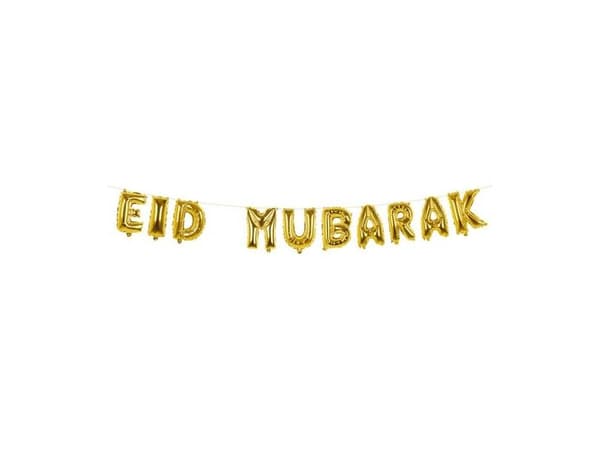 Eid Mubarak folio ilmapallot