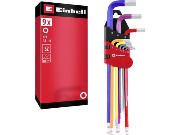 Einhell COLOUR IMBUS -avainsarja 9 Pc.