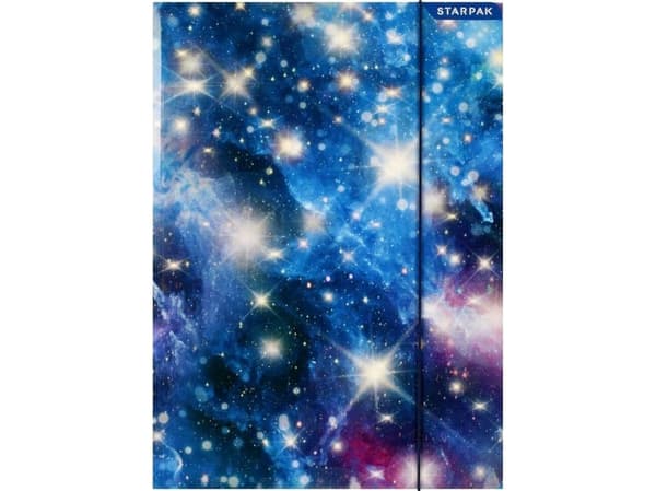 Starpak A4 mappe med strikk GALAXY