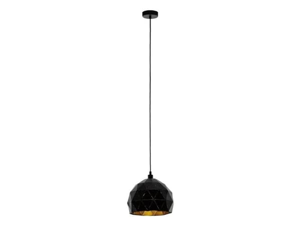 EGLO ROCCAFORTE PENDEL Ø300 SORT/GULD