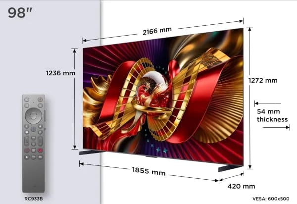 TCL 98" C8L - 4K SQD Mini-LED Google TV