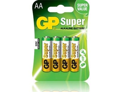 GP Super Alkaline AA-batteri 15A/LR6 4-pak