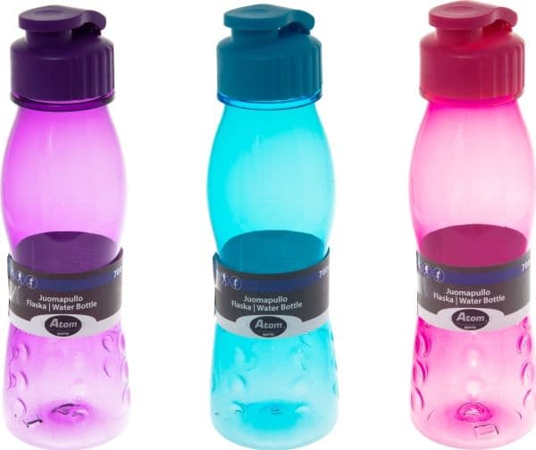 Atom vattenflaska rosa/lila/blå 700 ml