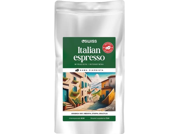 4Swiss A22 Modena espressomaskin + 3x 500g kaffe