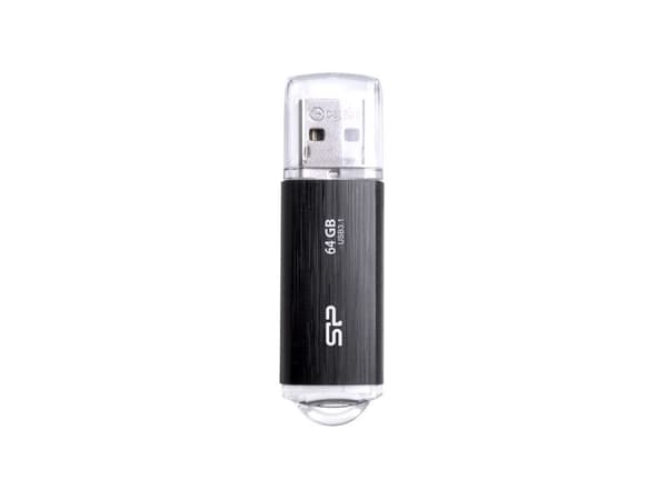 SILICON POWER Blaze B02 - USB-flashstasjon - 64 GB - USB 3.1 - svart
