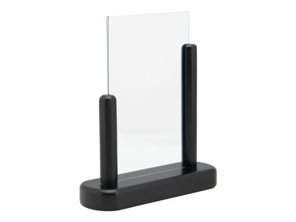 Securit® A6 displayram i massivt svart trä